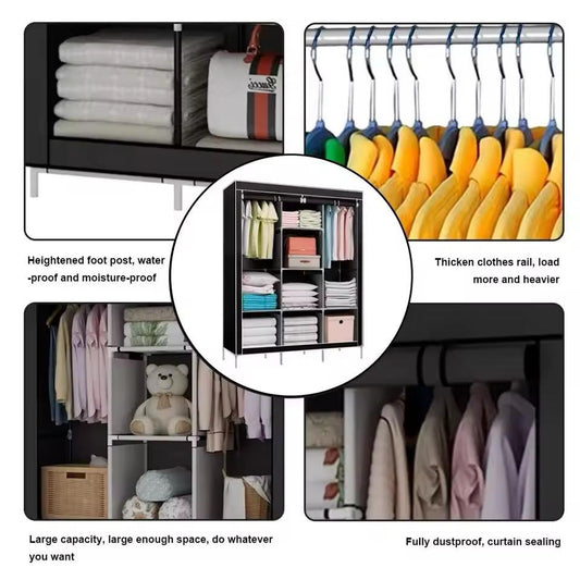 Armoire de rangement multifonction 3 barres