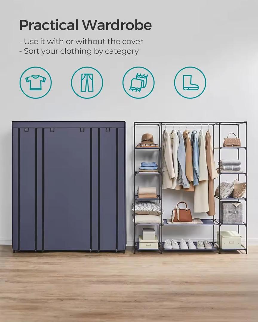 Armoire de rangement multifonction 3 barres